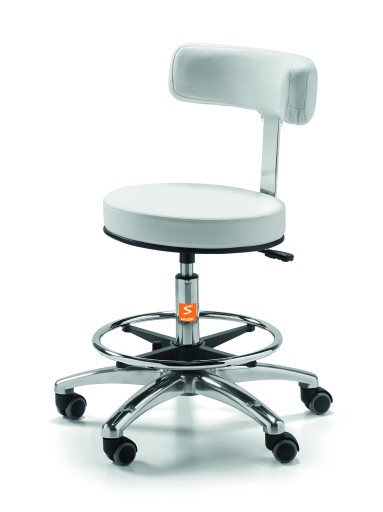 Tabouret de travail X-4 avec dossier