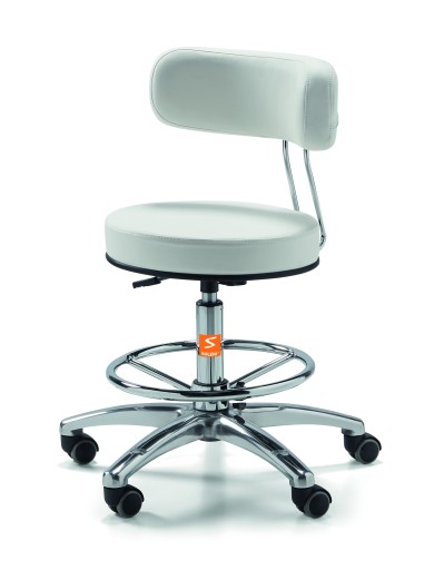Tabouret de travail X-3 avec dossier