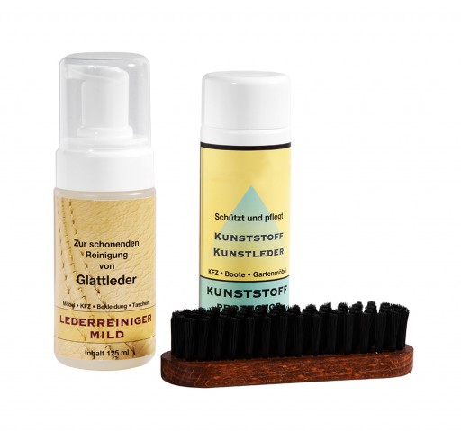 Kit d'entretien pour similicuir et cuir véritable
