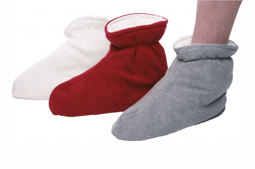 Chauffe-pieds en tissu éponge