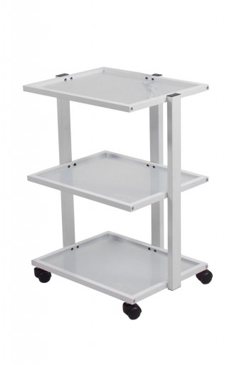 Table d'appoint 1040 blanche avec cadre métallique